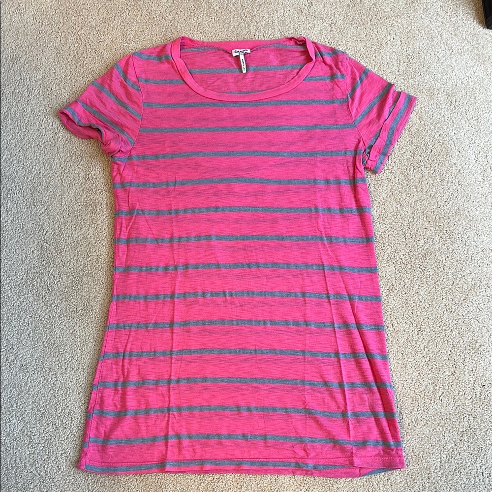 Splendid Pink and Gray Short Sleeve T-Shirt
